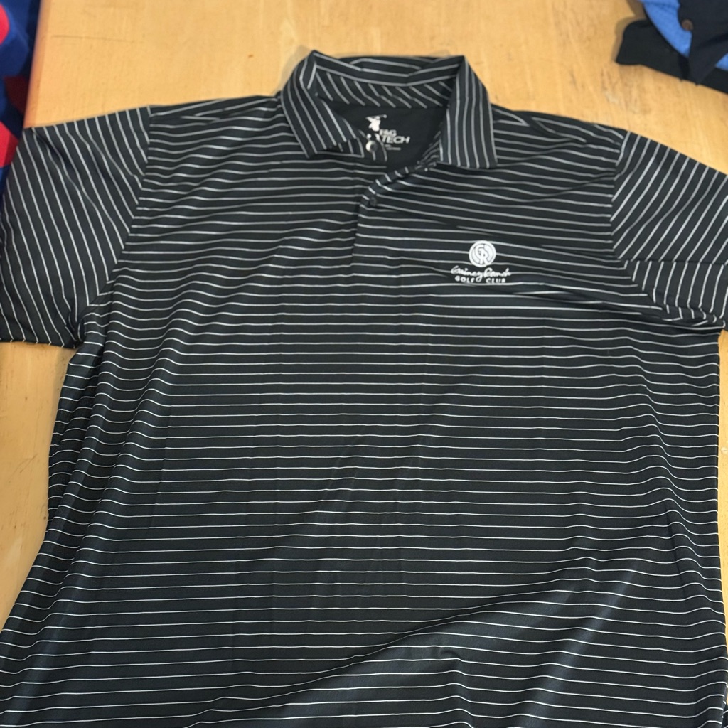 Stylish Black Striped Polo Shirt